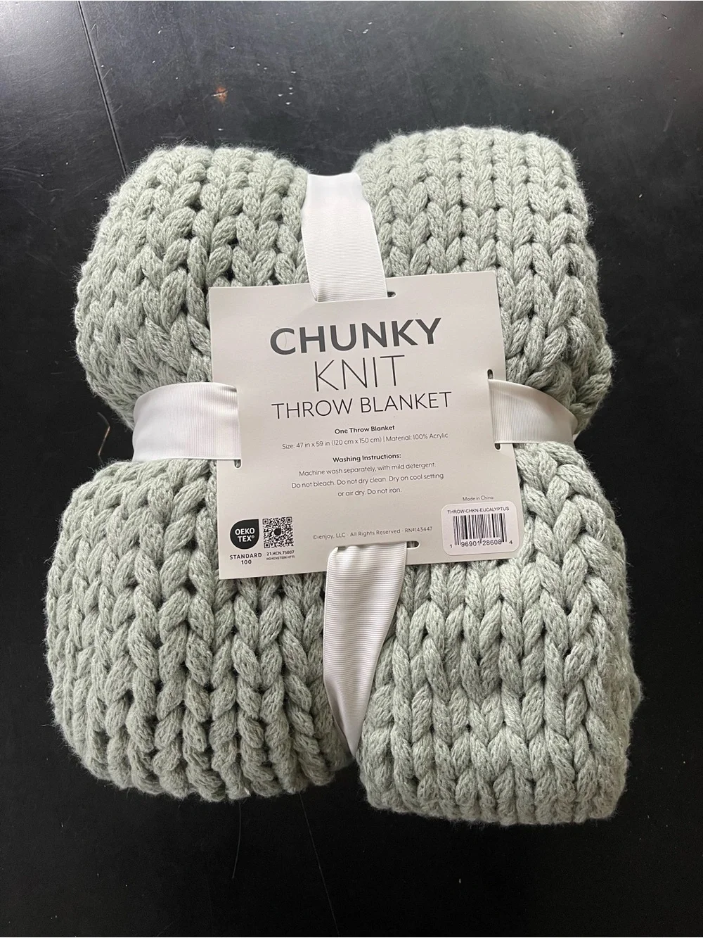 Chunky Knit Throw Blanket
